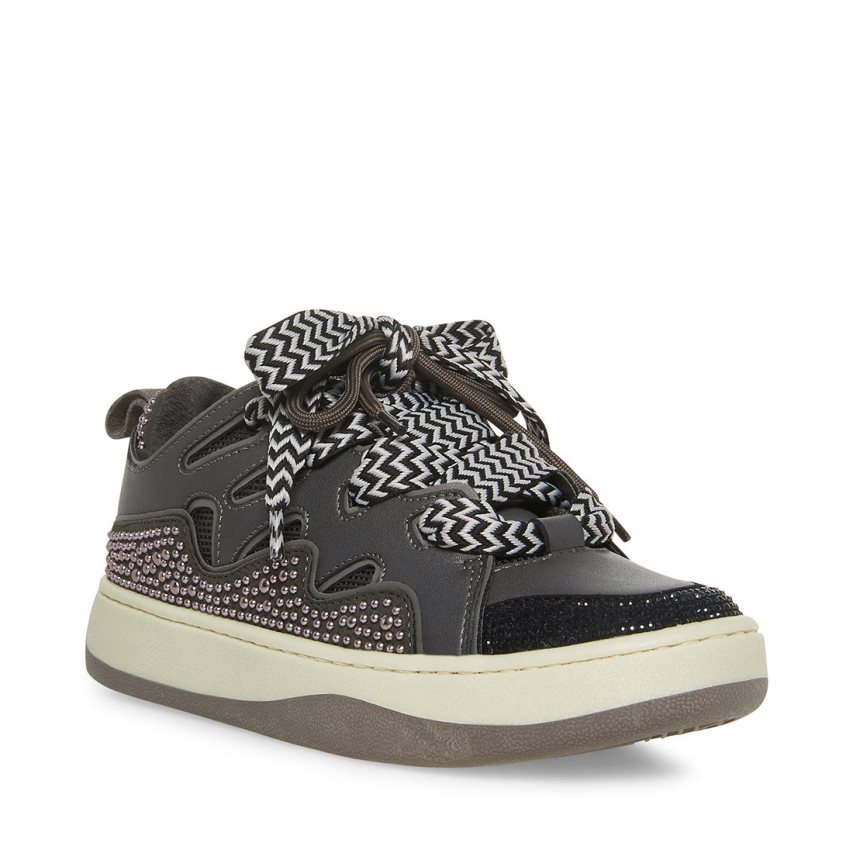 Black Steve Madden Roaring Women's Sneakers | PH 5168SVC